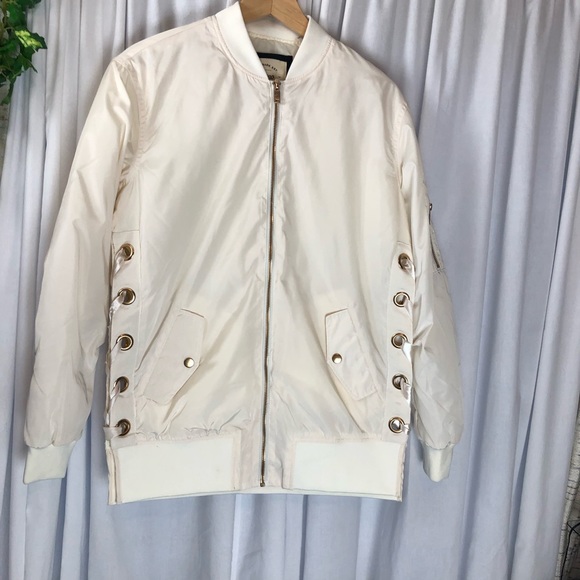 CI SONO Women Medium Jacket Off White Gold Off White Open Sides. - Picture 3 of 12